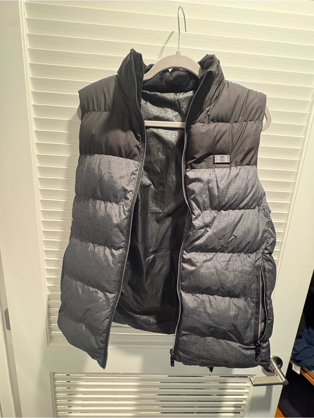 Men's Quilted Heated Vest - Black/Charcoal